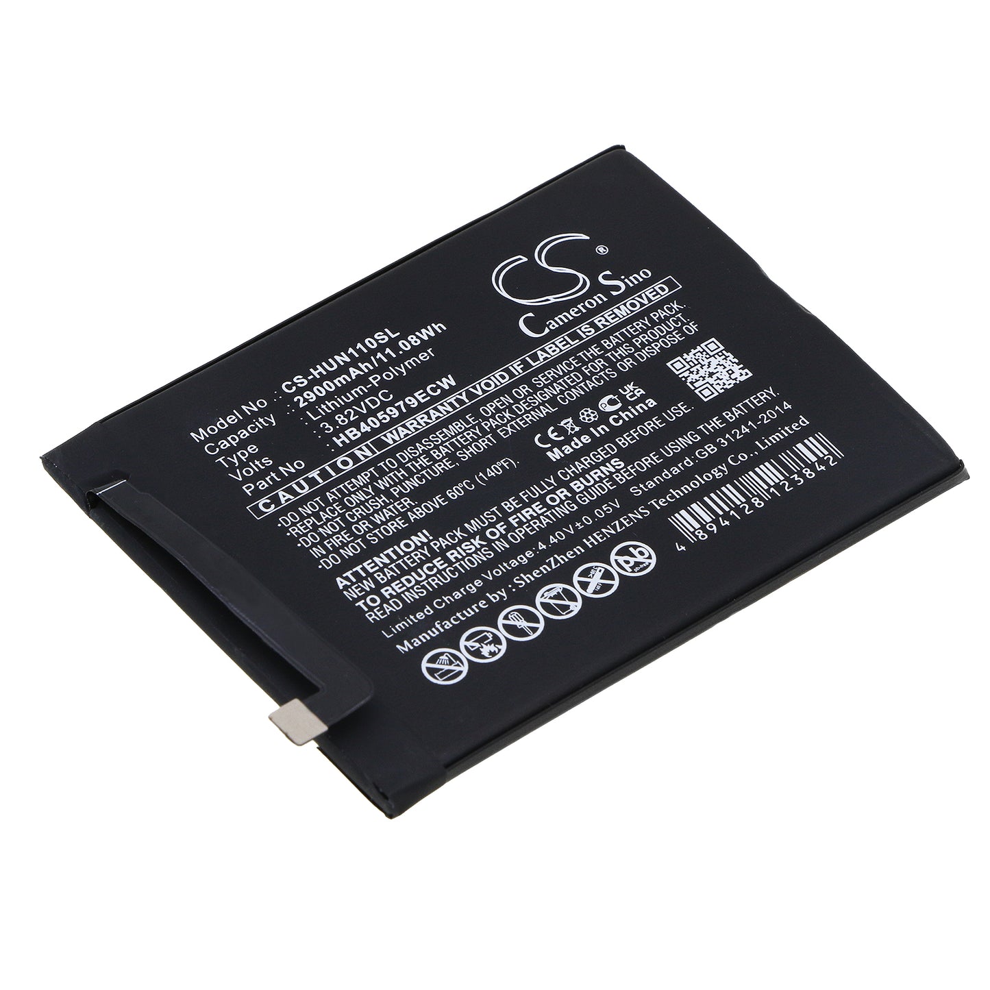 Battery for Huawei DRA-L03 2900mAh / 11.08Wh