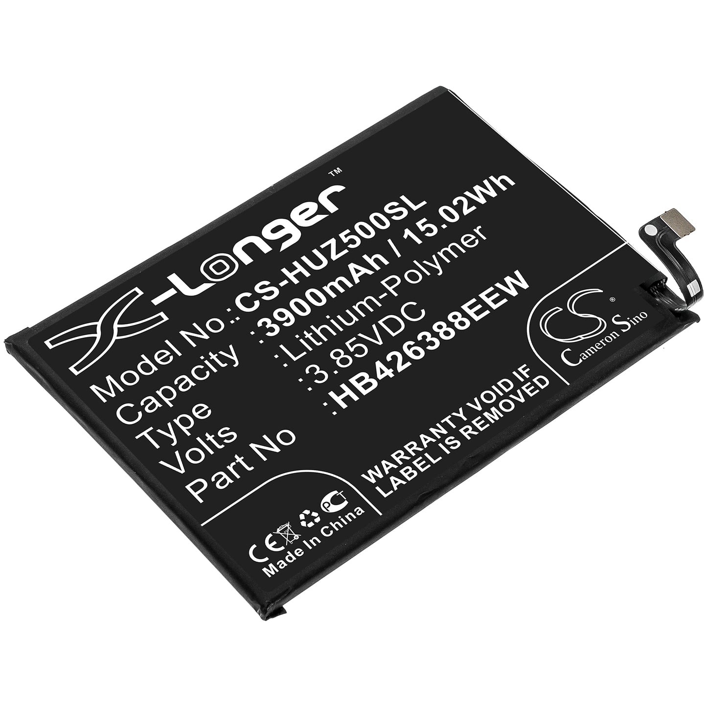 Battery for Huawei DVC-AN00 3900mAh / 15.02Wh