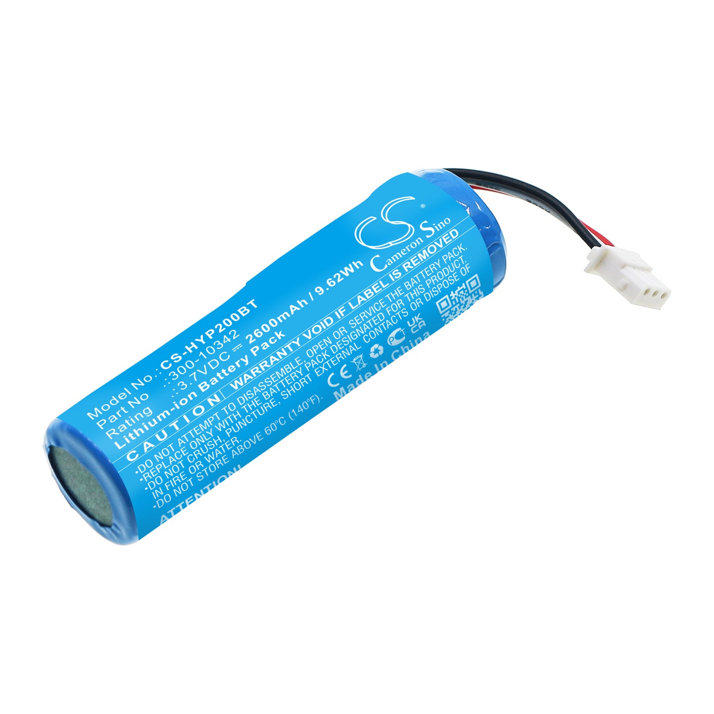 Batteri till Honeywell PROSIXC2W Hardwired-to-SiX Wir 2600mAh / 9.62Wh