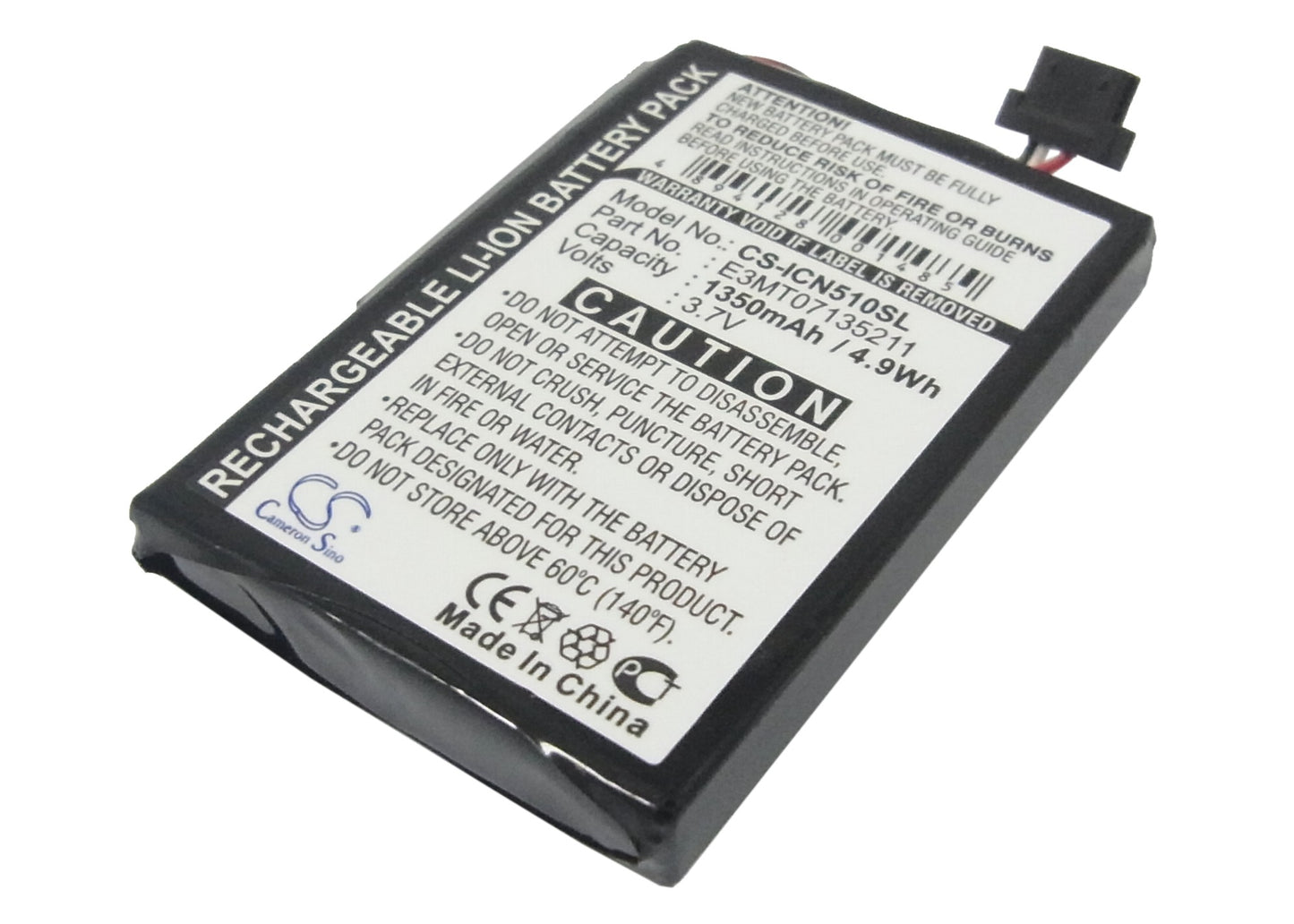Akku Navman iCN 520 1350mAh / 5.00Wh