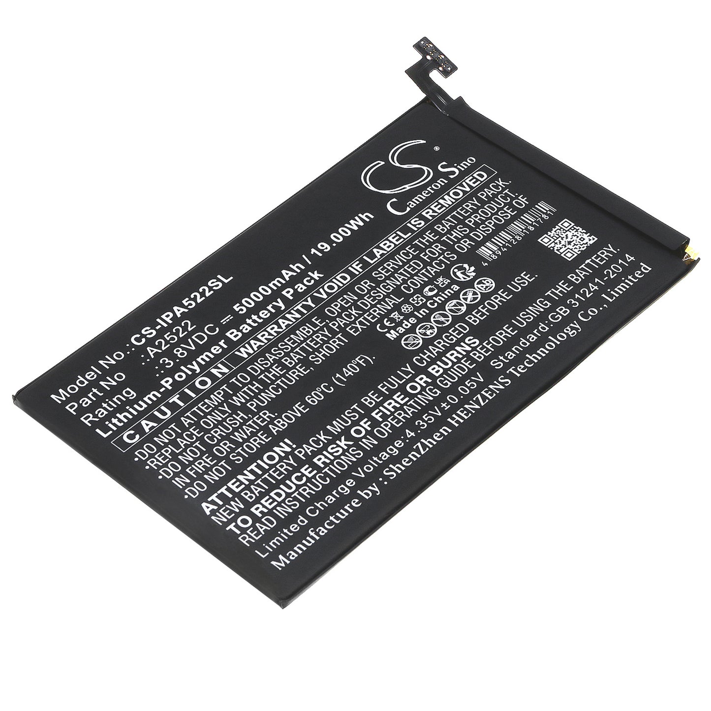 Batteri till Apple A2569 5000mAh / 19.00Wh