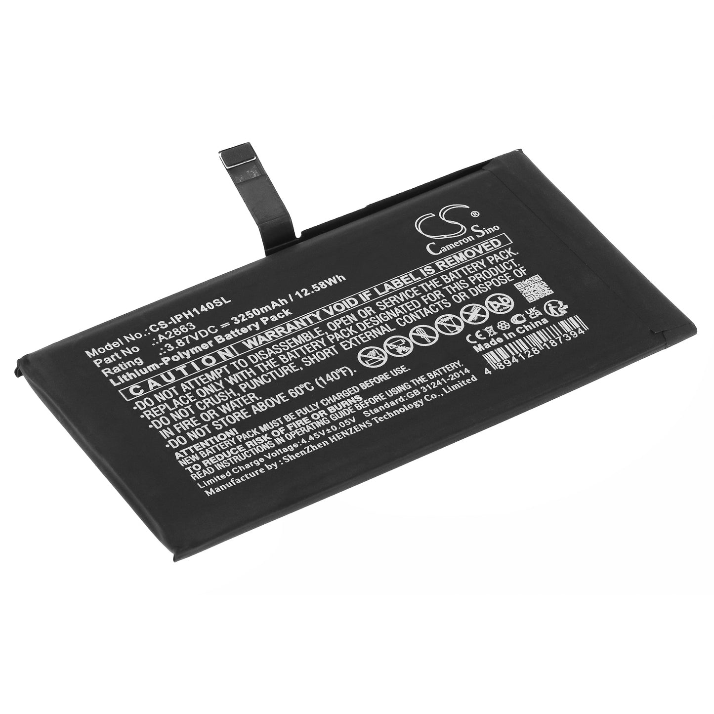 Batteri till Apple iPhone 14 3250mAh / 12.58Wh