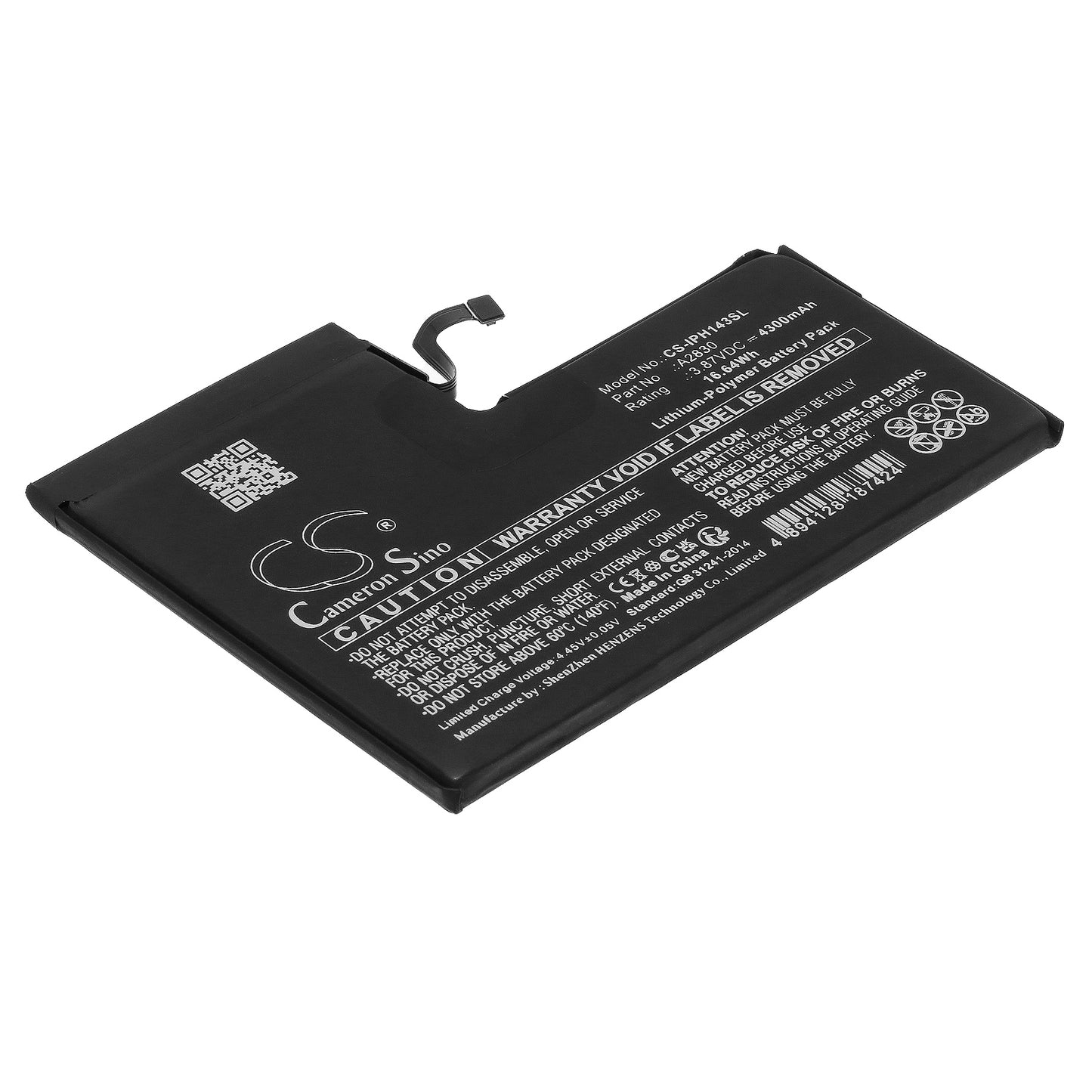 Batteri till Apple iPhone 14 Pro Max 4300mAh / 16.64Wh