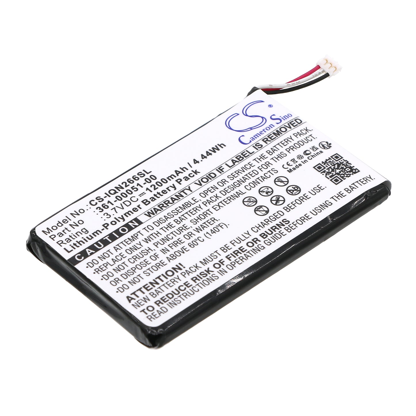 Batteri till Garmin Nuvi 2660LMT 1200mAh / 4.44Wh