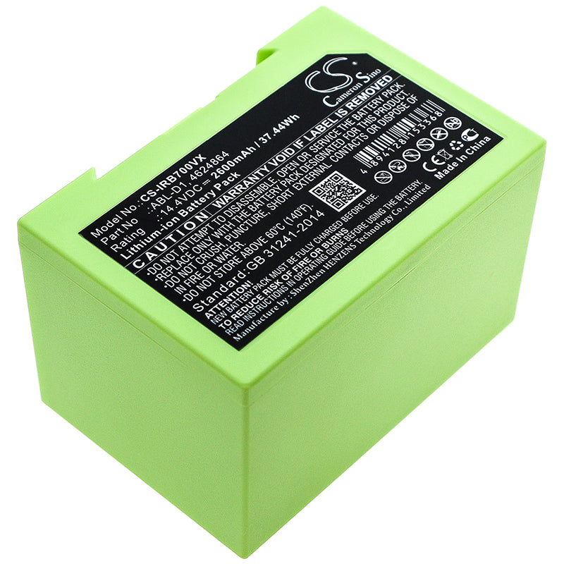 Battery for iRobot Roomba i7158 2600mAh / 37.44Wh