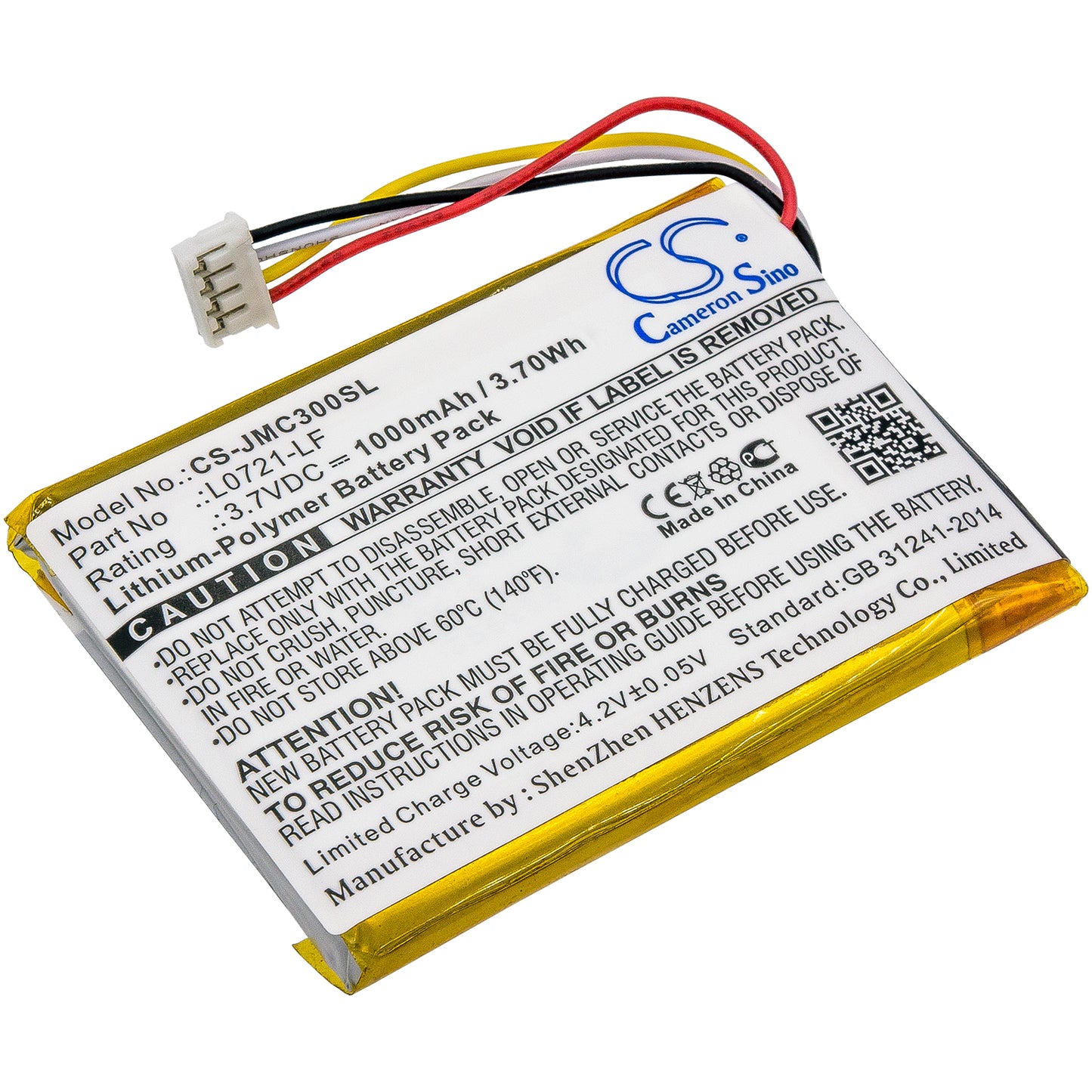 Battery for JBL Clip 3AN 1000mAh / 3.70Wh