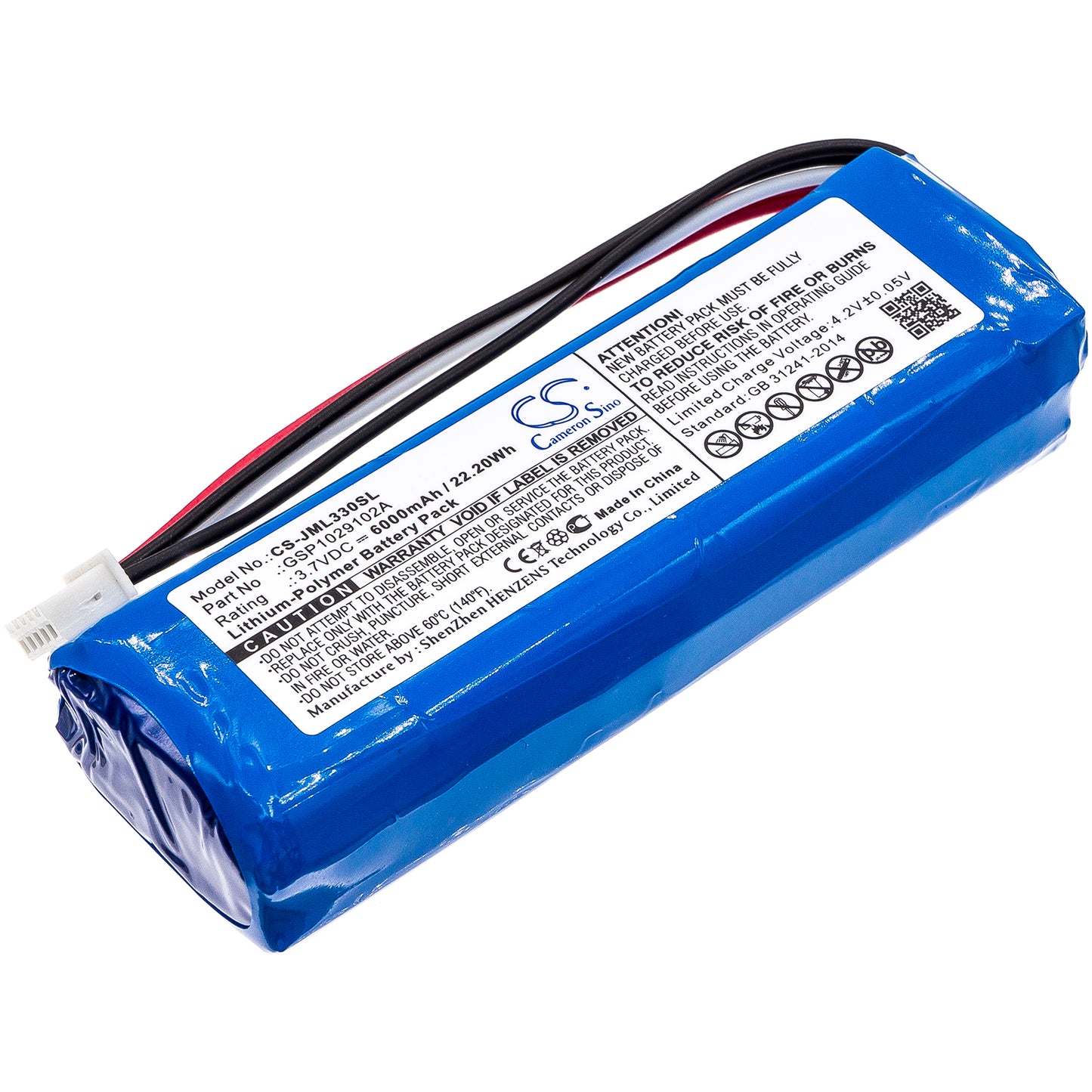 Battery for JBL Charge 3 Stealth Edition 6000mAh / 22.20Wh