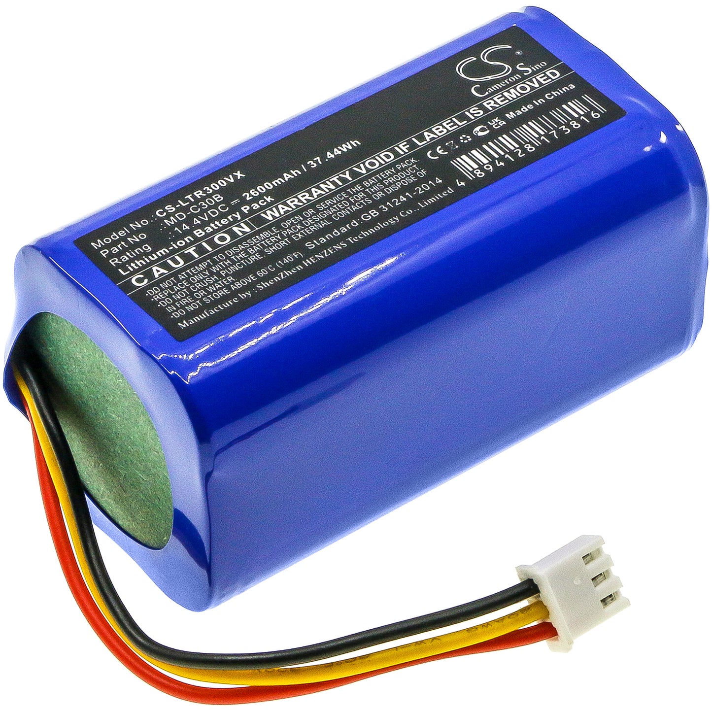 Batteri till Blaupunkt BPK-VCBB1XTE 2600mAh / 37.44Wh