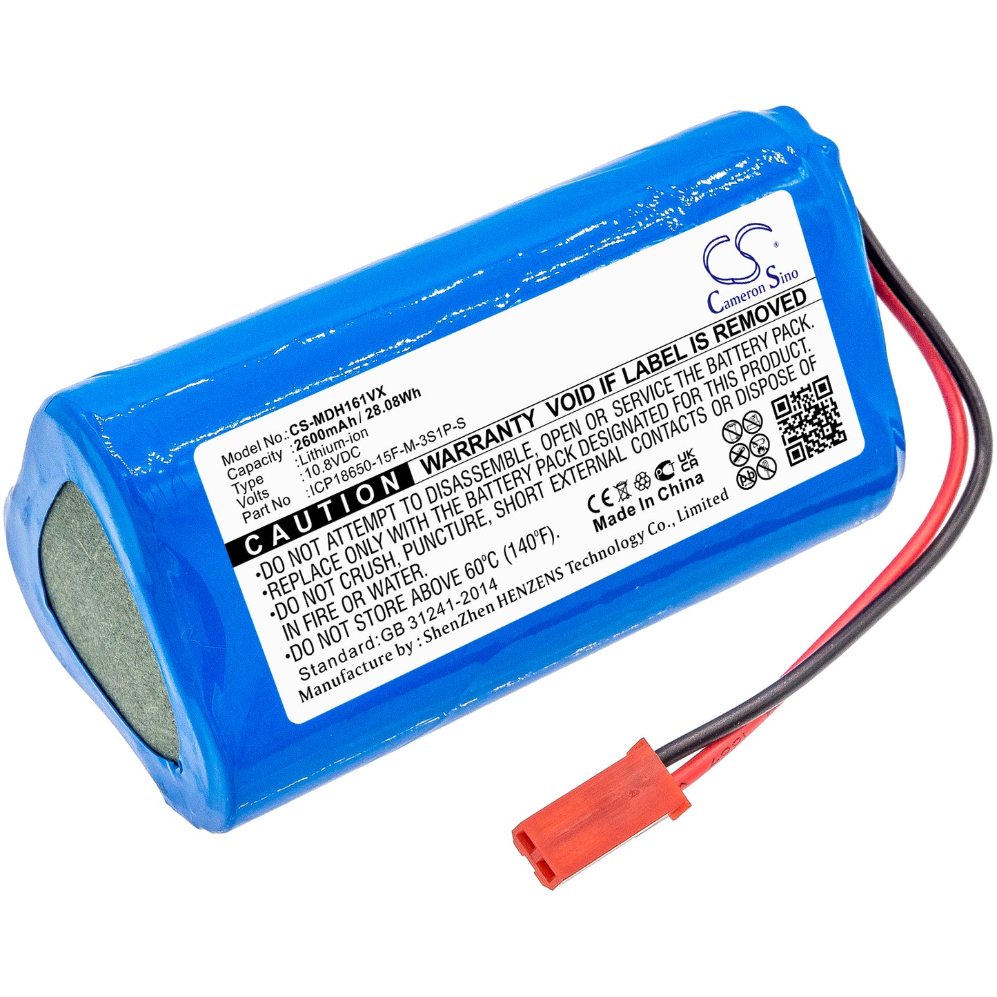 Batteri till Evolution SR2001 2600mAh / 28.08Wh