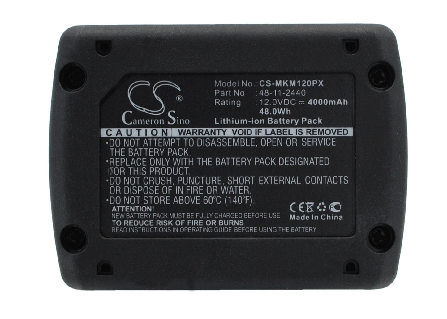 Batteri till Milwaukee M12 TI-201C 4000mAh / 48.00Wh