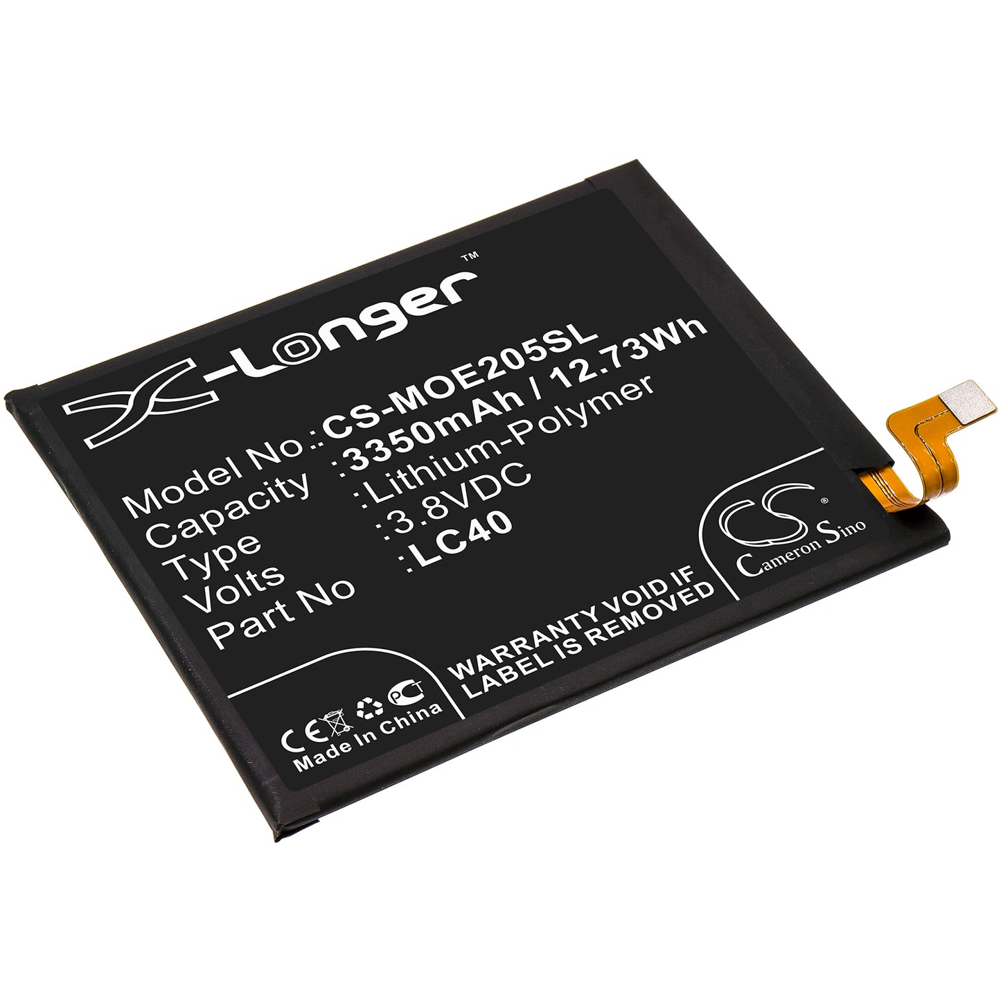 Battery for Motorola Moto E7 3350mAh / 12.73Wh