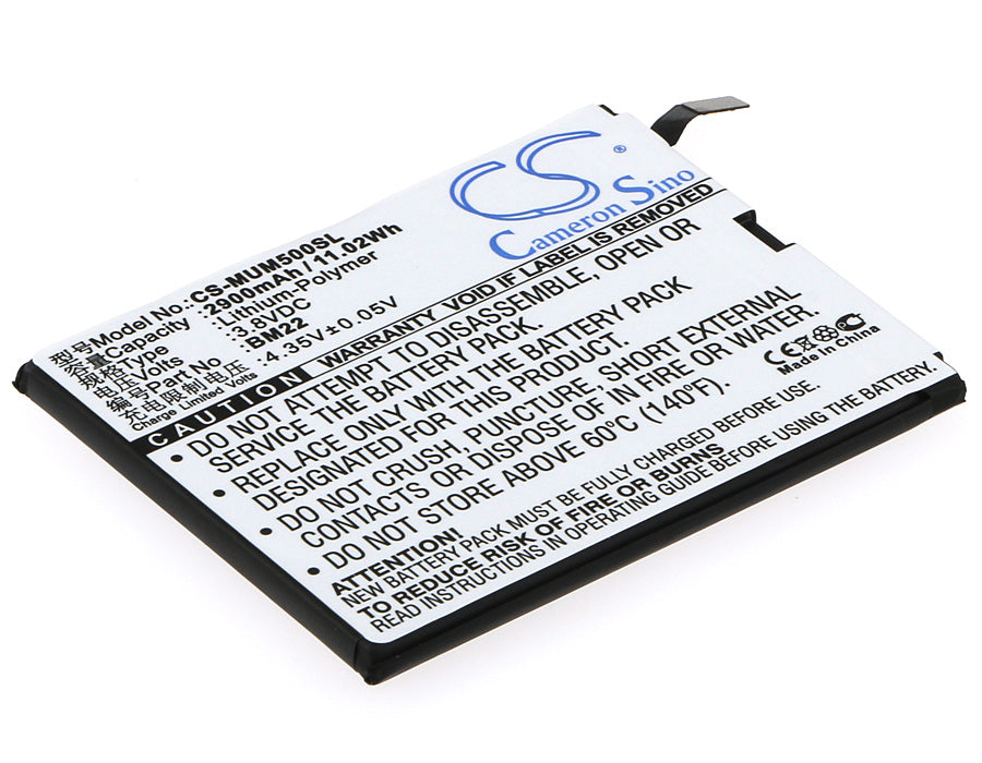 Battery for Xiaomi Mi5 Pro Ceramic Edition Dual S 2900mAh / 11.02Wh