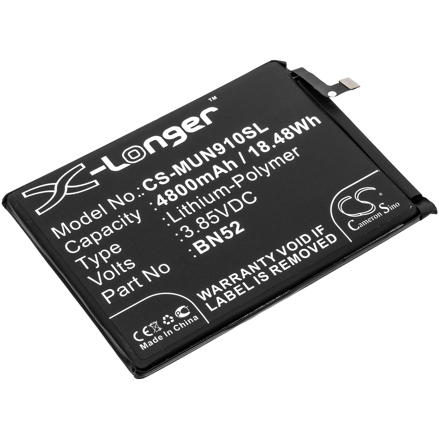 Battery for Redmi M2003J6A1G 4800mAh / 18.48Wh
