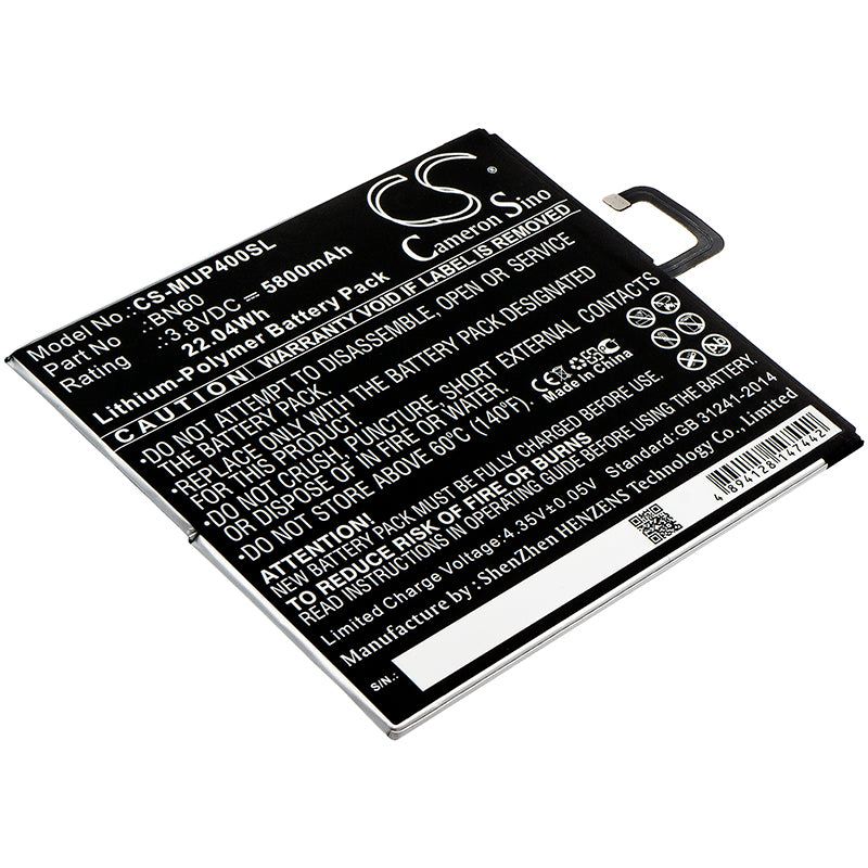 Batteri till Xiaomi Mi Pad 4 WiFi 5800mAh / 22.04Wh