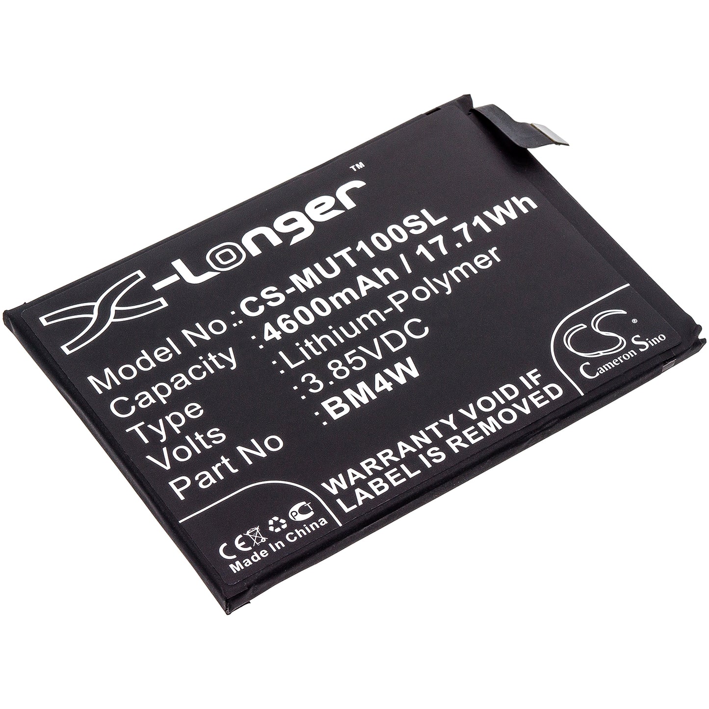 Battery for Redmi M2007J17C 4600mAh / 17.71Wh