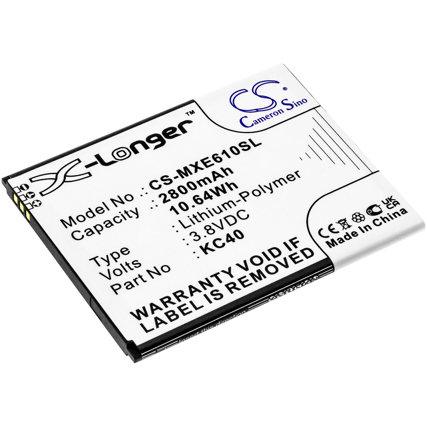 Battery for Motorola XT2053-2 2800mAh / 10.64Wh