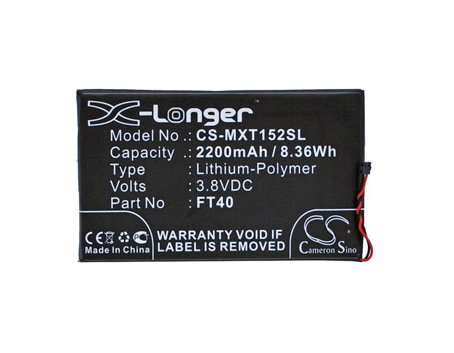 Batteri till Motorola XT1077 2200mAh / 8.36Wh