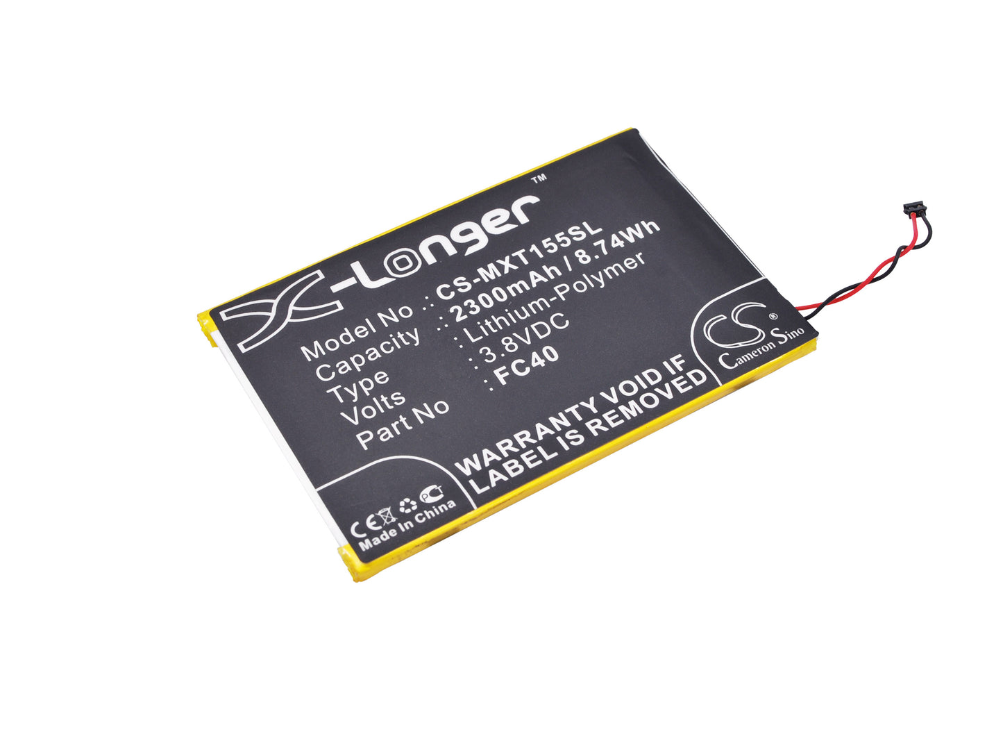 Batteri till Motorola XT1550 2300mAh / 8.74Wh