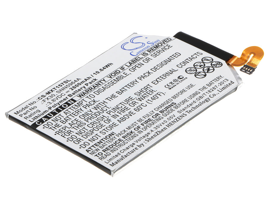 Battery for Motorola Moto X Pure Edition 2800mAh / 10.64Wh