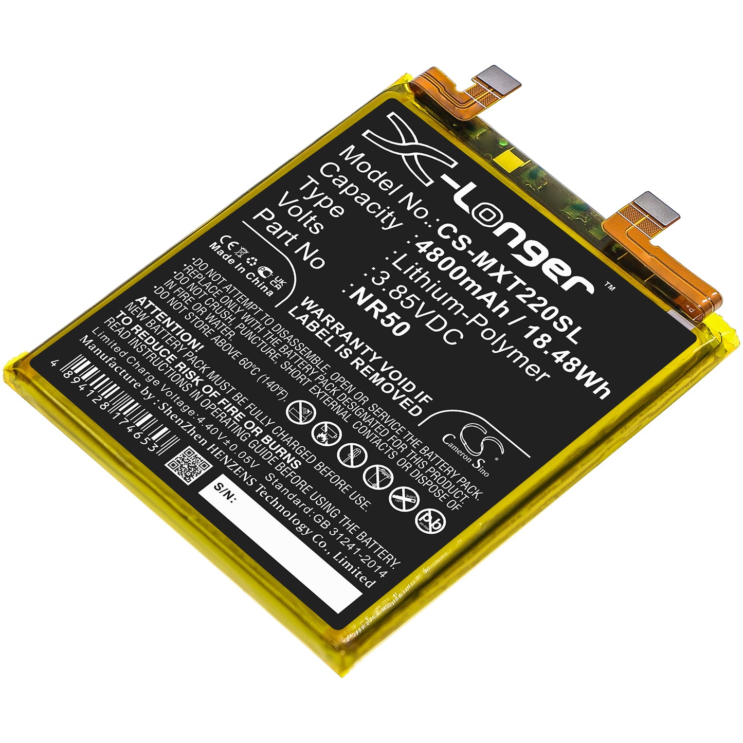 Battery for Motorola XT2201-2 4800mAh / 18.48Wh