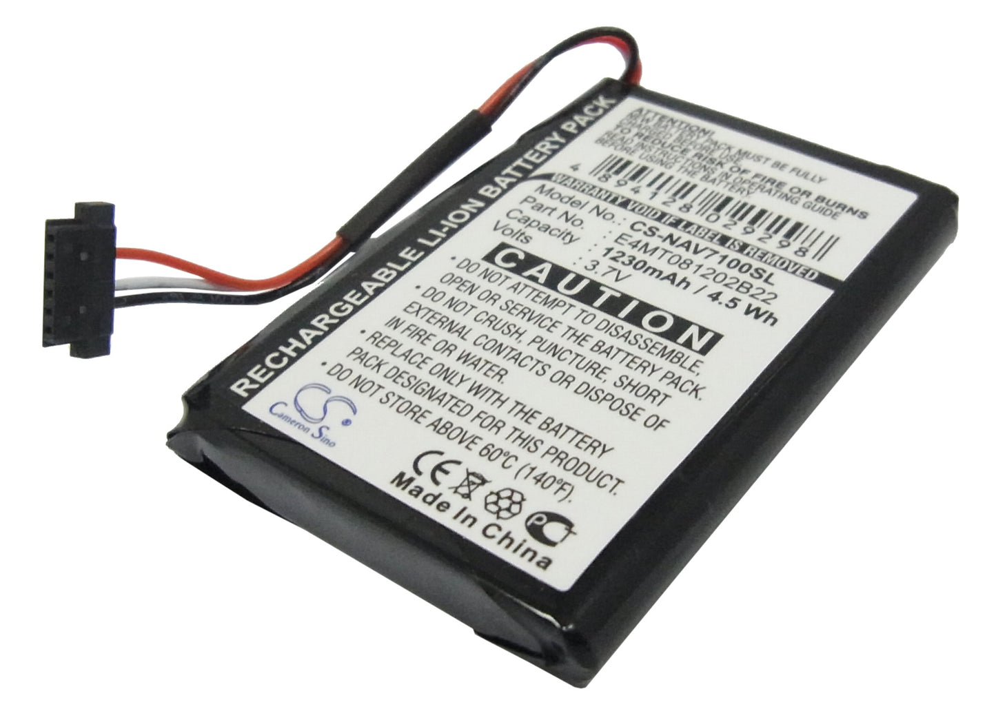 Akku Navigon Triansonic PNA 7100 1230mAh / 4.55Wh