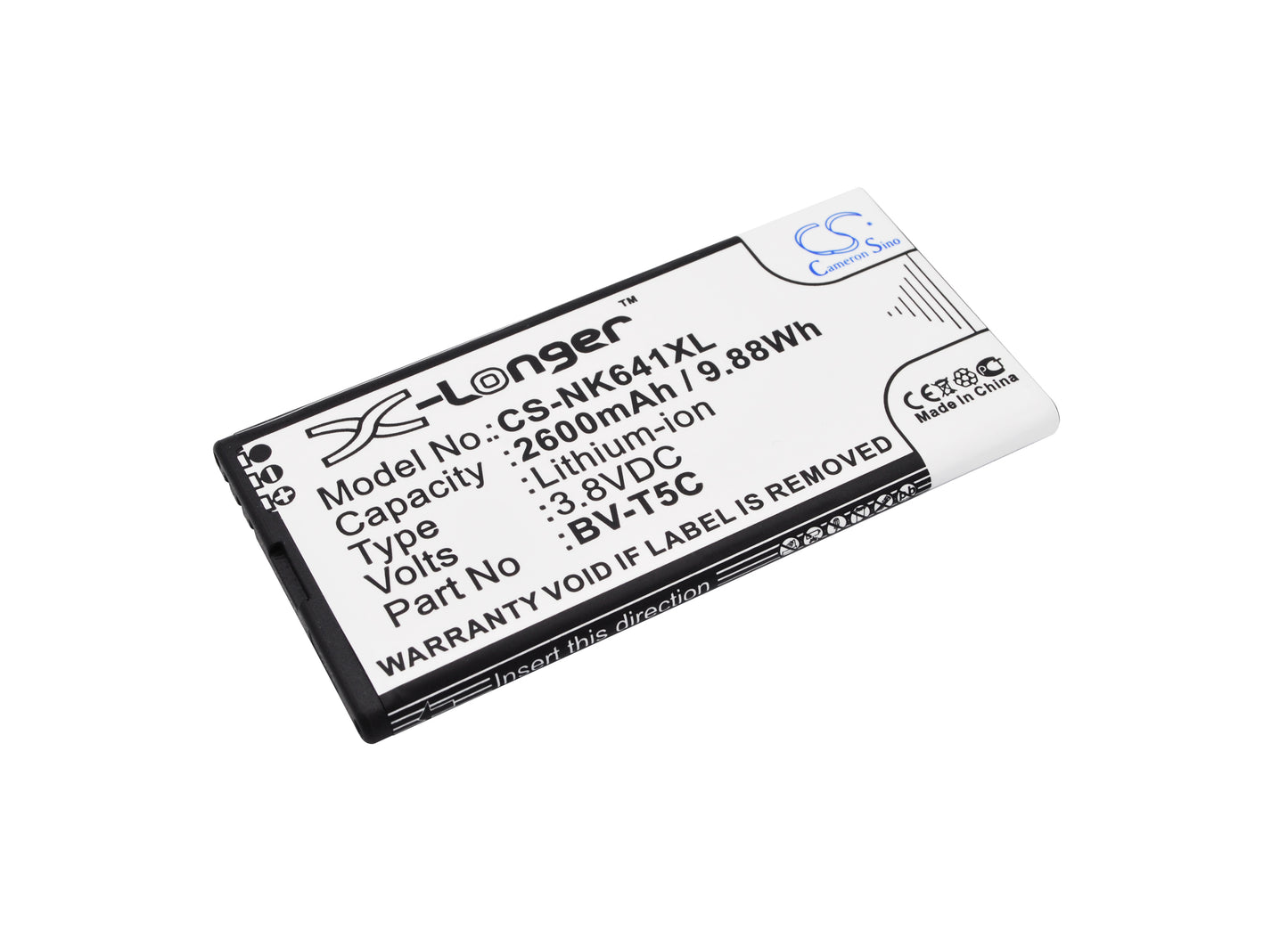 Batteri till Nokia RM-1072 2600mAh / 9.88Wh