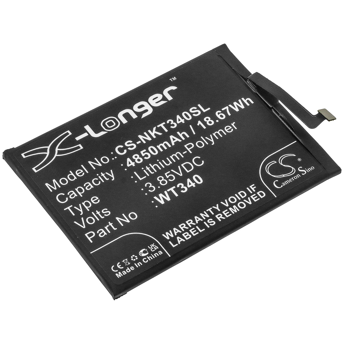 Battery for Nokia TA-1365 4850mAh / 18.67Wh