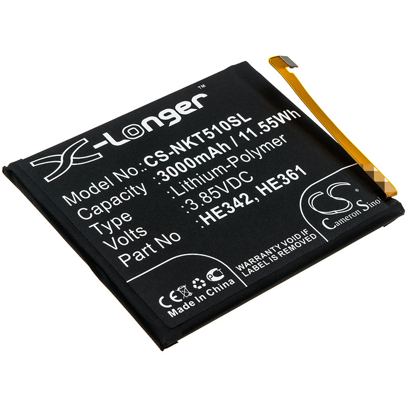 Akku Nokia Nokia 6.1 Plus 3000mAh / 11.55Wh