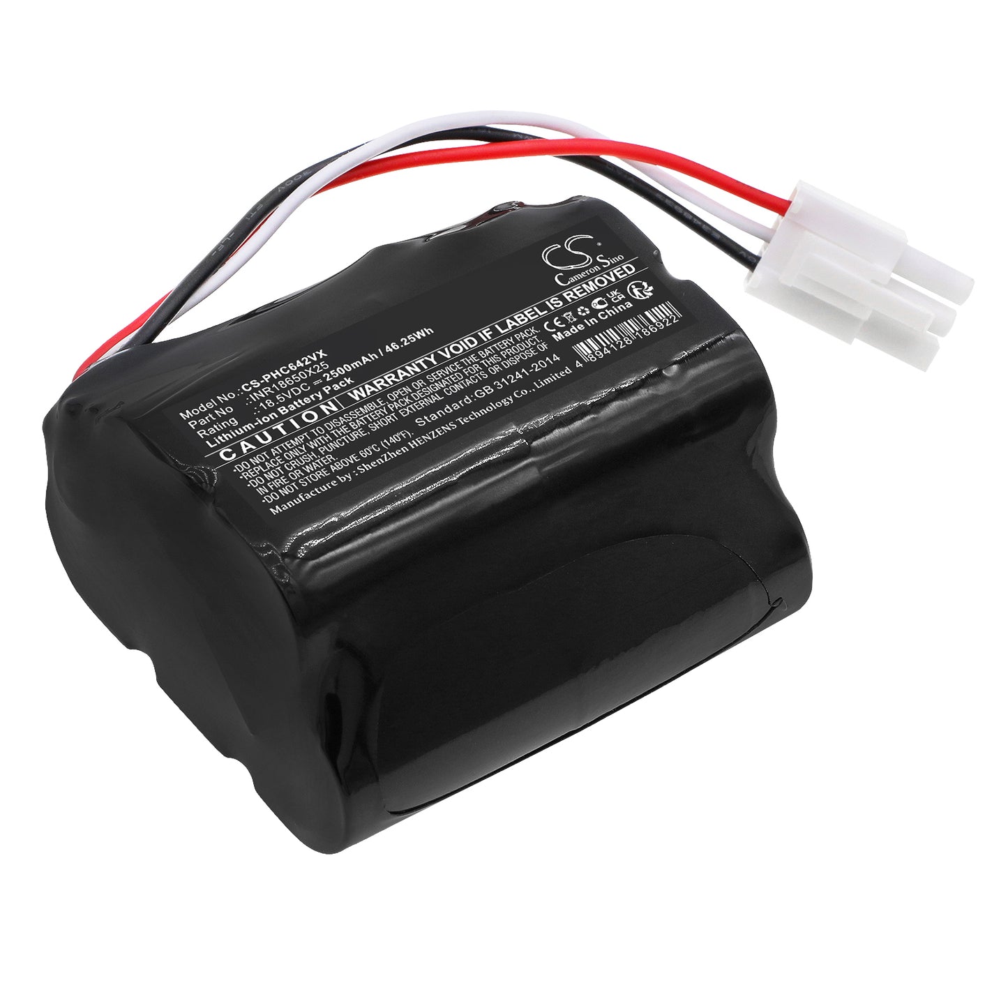 Battery for Philips PowerPro Aqua FC6401 2500mAh / 46.25Wh