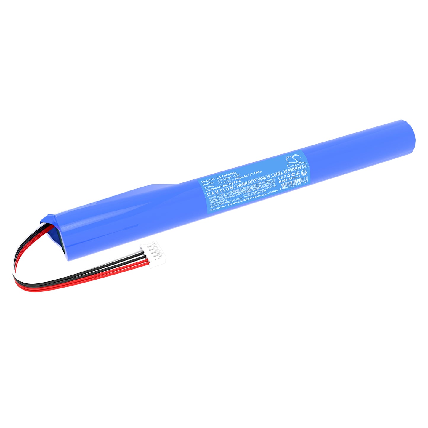 Battery for Philips P9XBLK/10 3400mAh / 37.74Wh