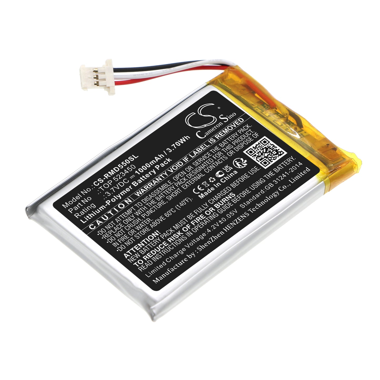 Akku RAND MCNALLY TND-550 1000mAh / 3.70Wh