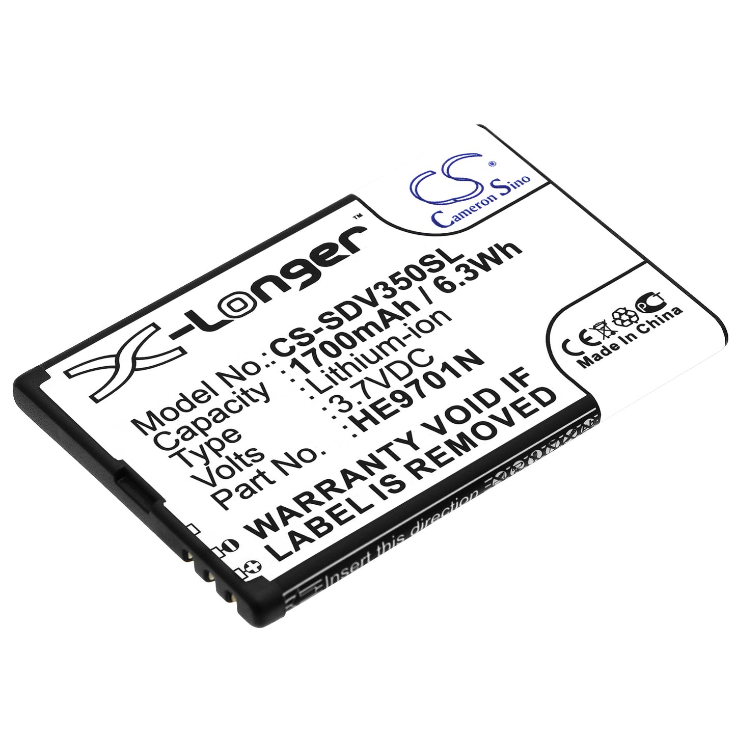 Battery for Sonocaddie V500 1700mAh / 6.29Wh