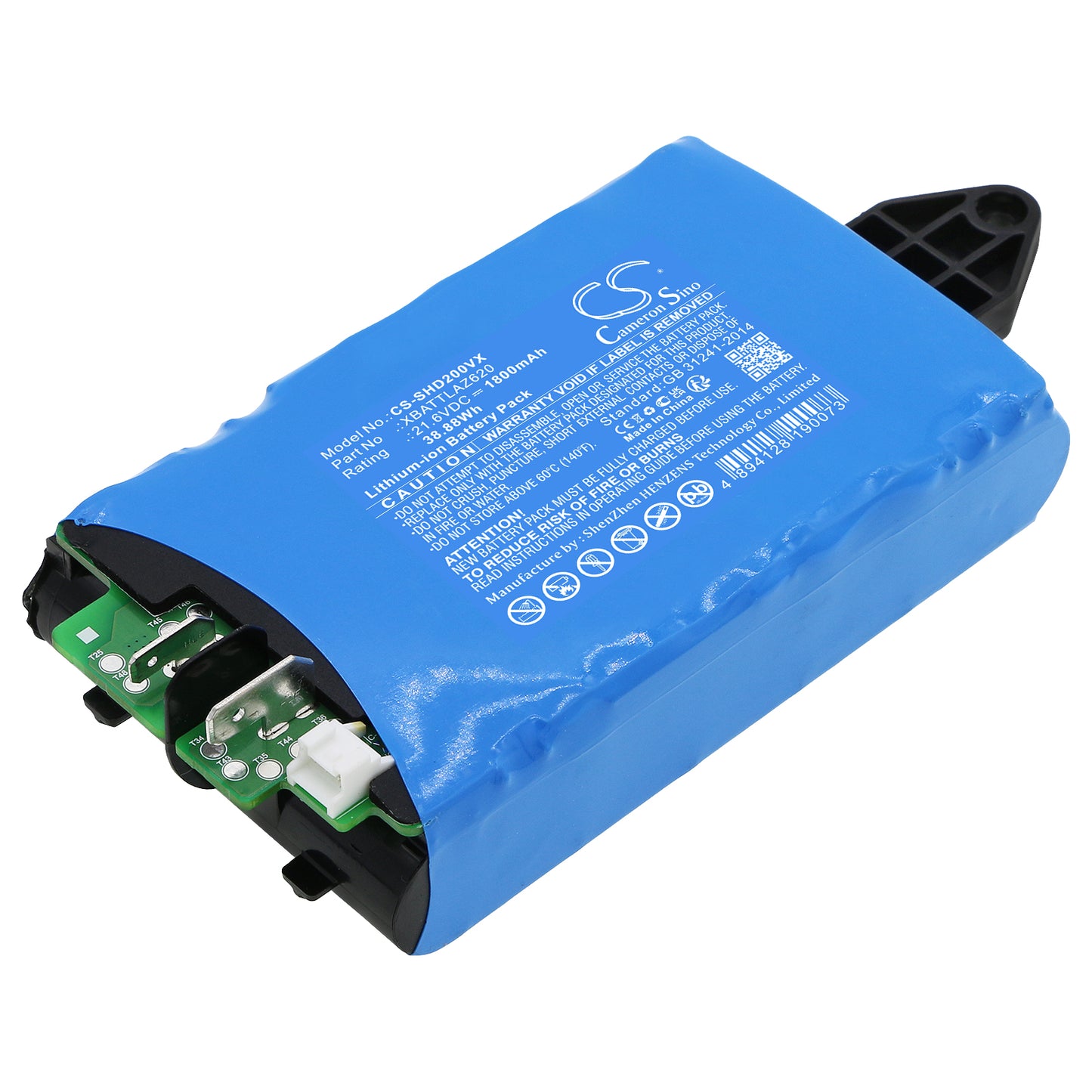 Shark HydroVac Cordless Pro XL:n akku 1800mAh / 38.88Wh