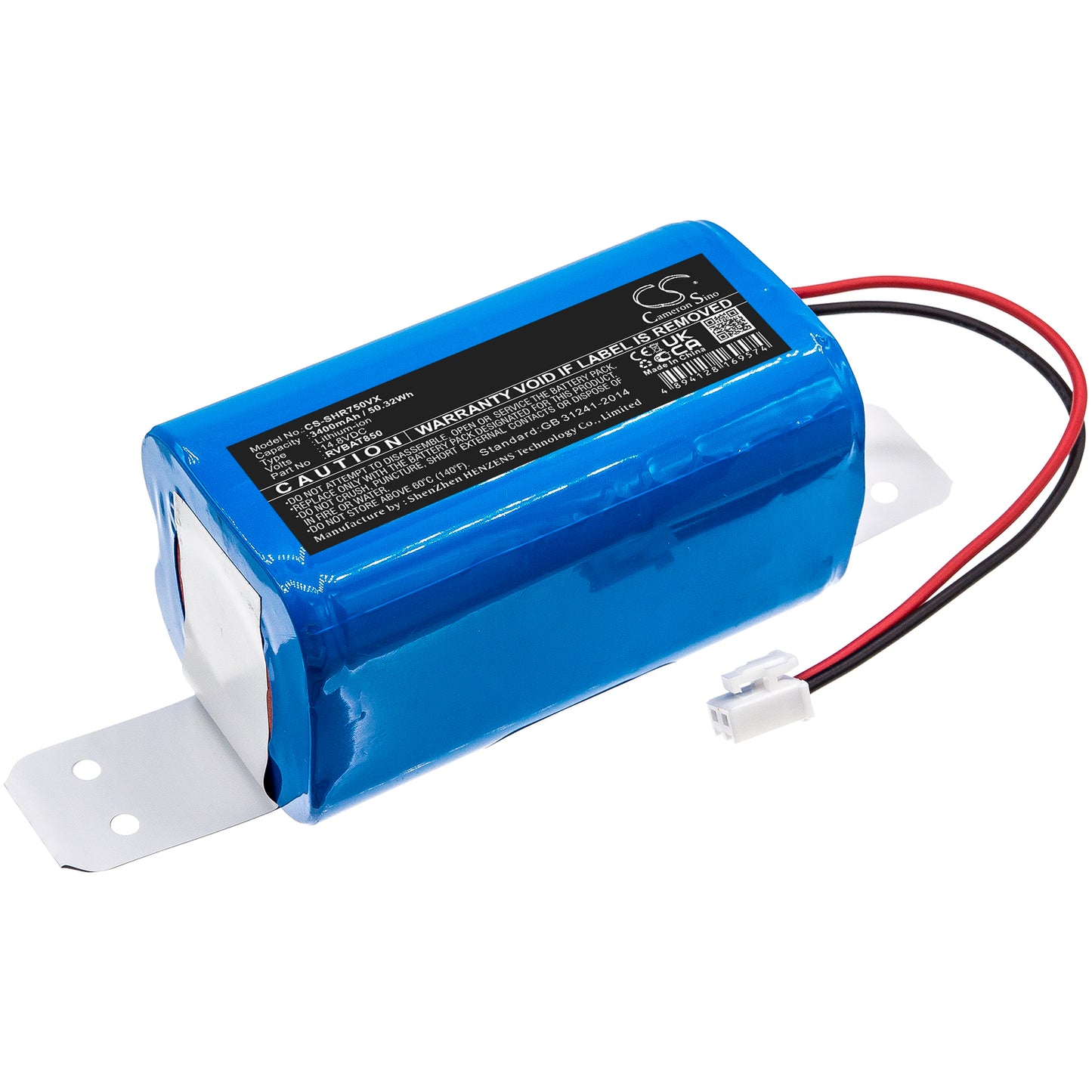 Battery for Shark RV2820AE 3400mAh / 50.32Wh