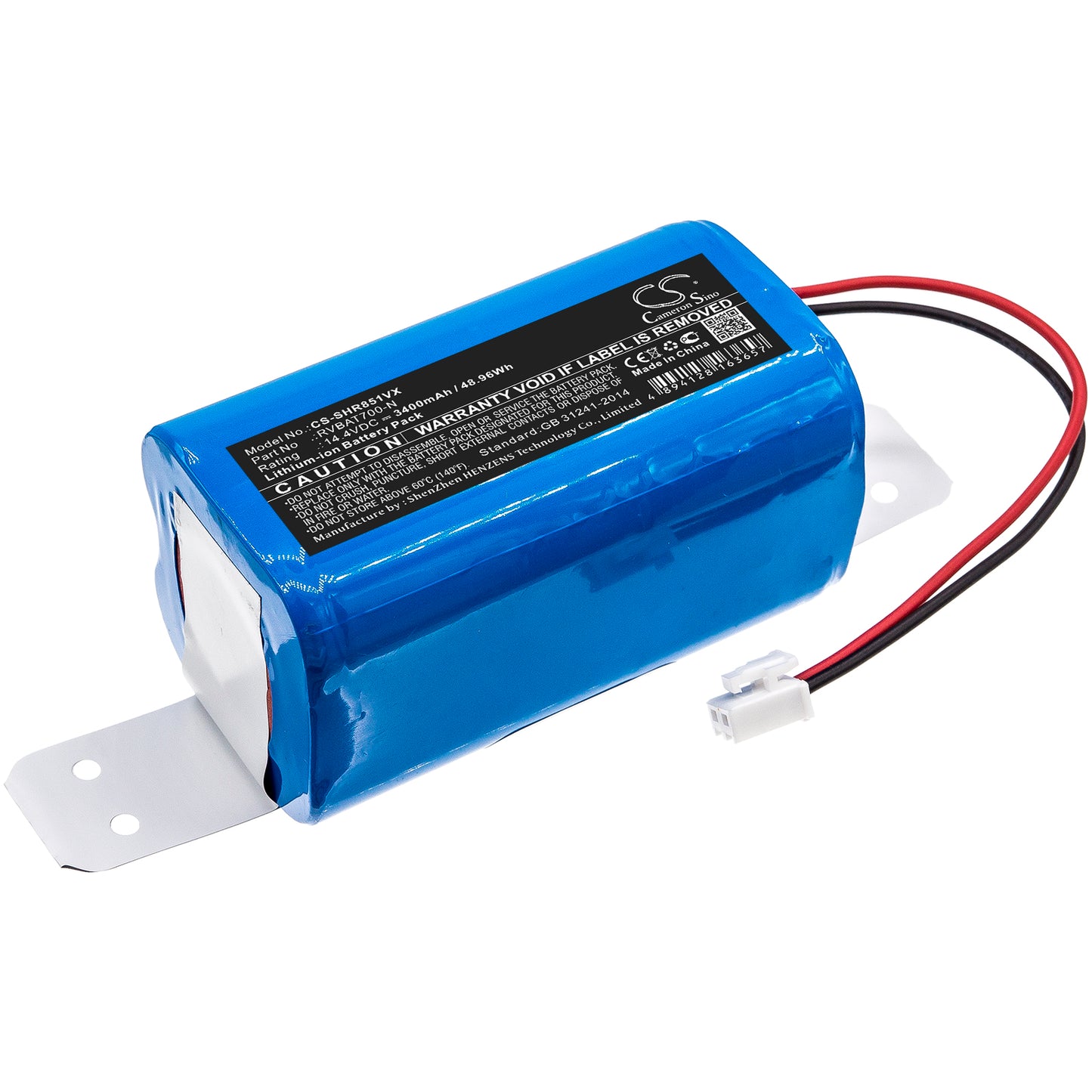Batteri till Shark RV851WV 3400mAh / 48.96Wh