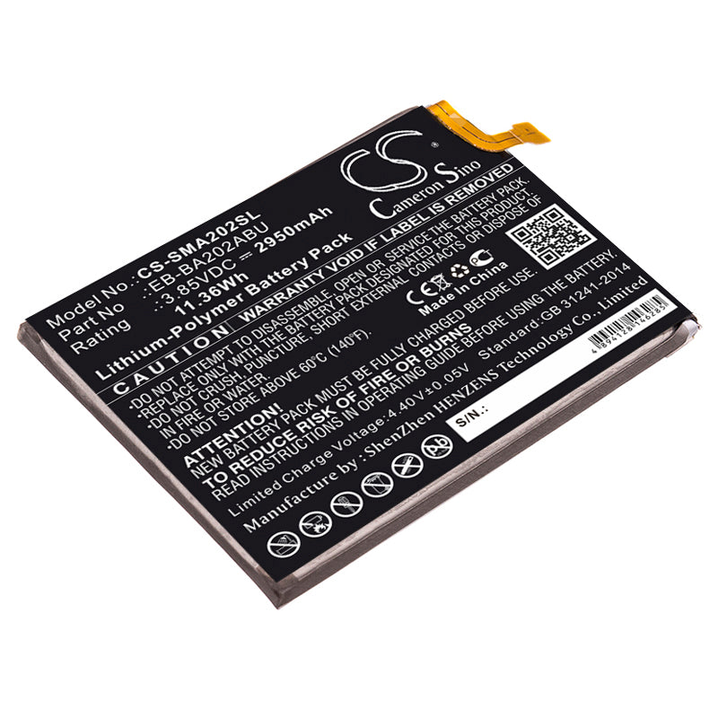 Akku Samsung SM-A202F/DS 2950mAh / 11.36Wh