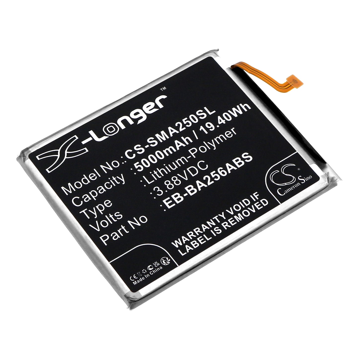 Battery for Samsung SM-A256B/DSN 5000mAh / 19.4Wh