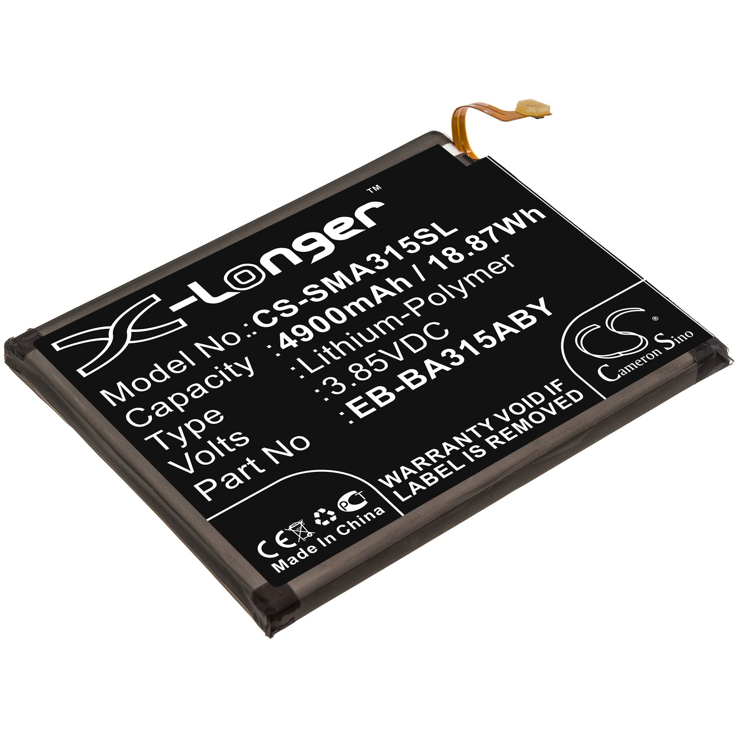 Battery for Samsung Galaxy A31 4900mAh / 18.87Wh