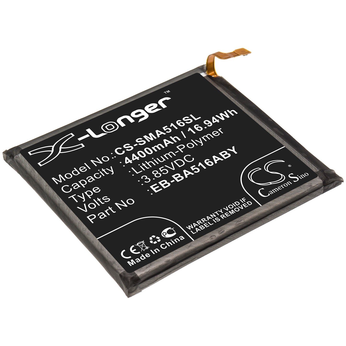 Battery for Samsung SM-A516A 4400mAh / 16.94Wh