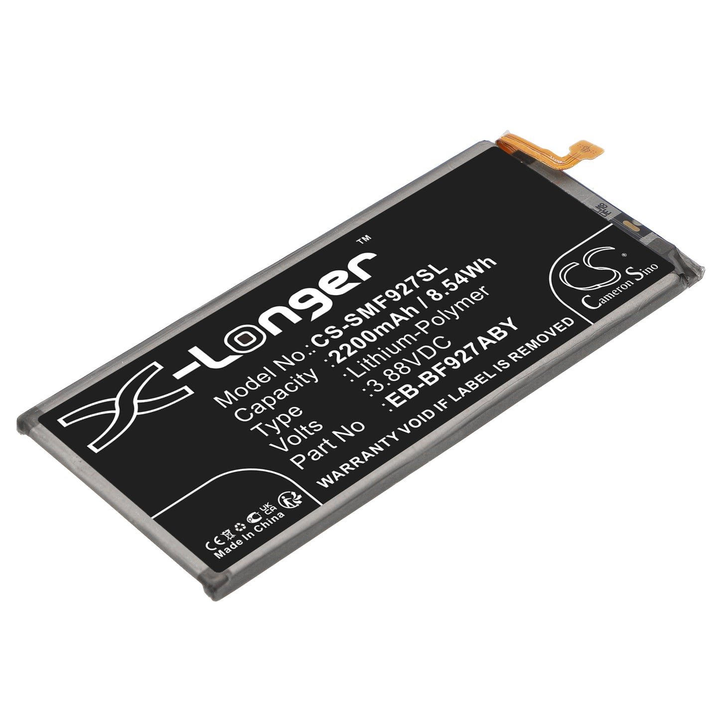 Battery for Samsung SM-F926R4 2200mAh / 8.54Wh