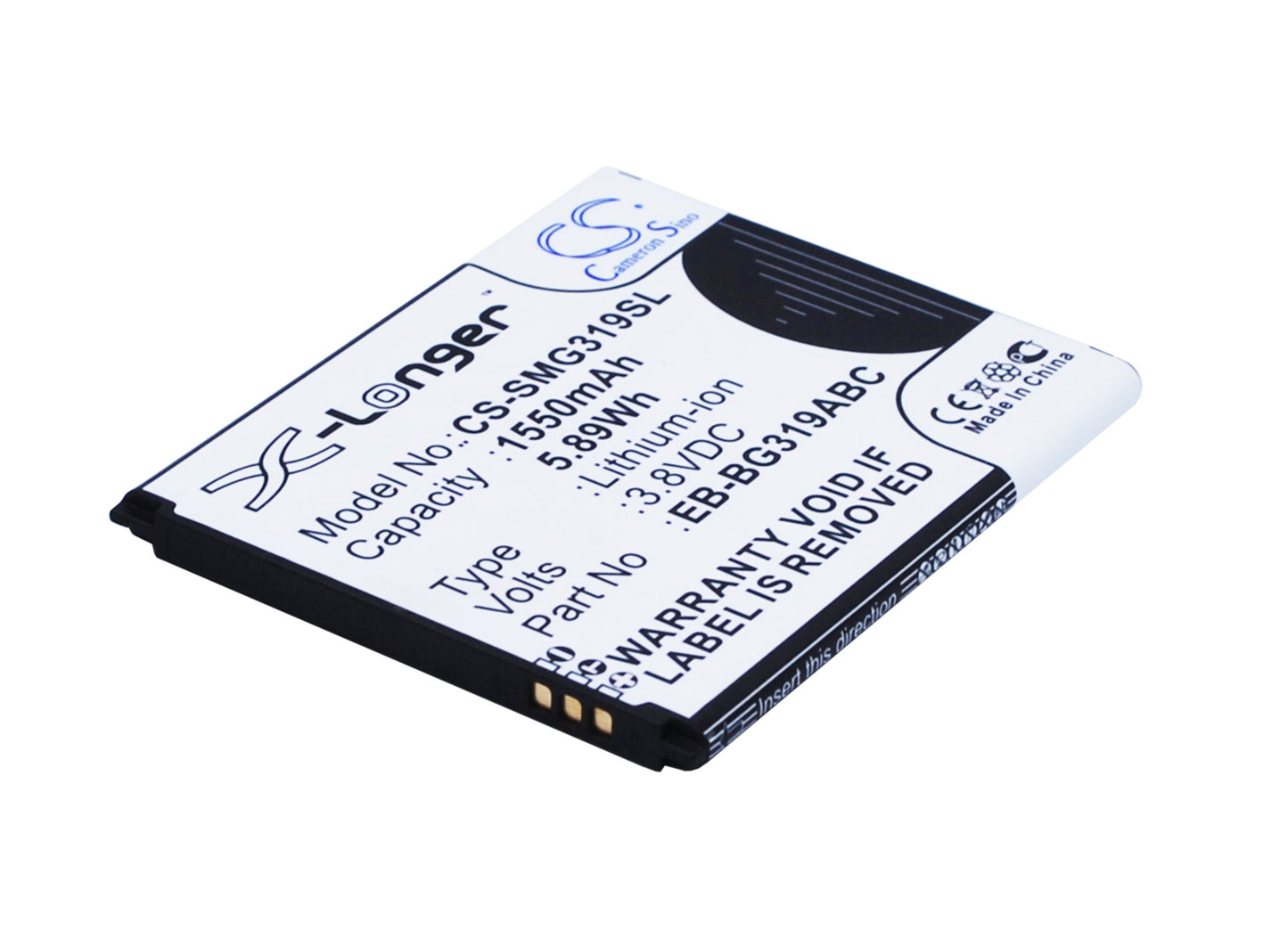 Batteri till Samsung SM-G3139D 1550mAh / 5.89Wh