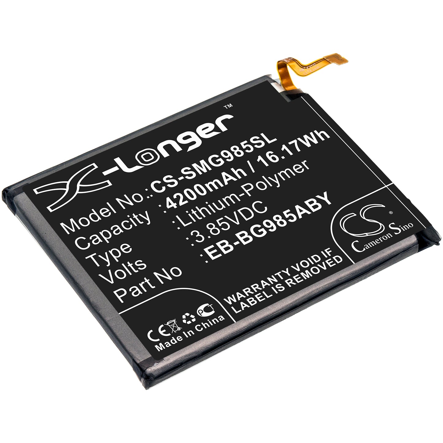 Akku Samsung Galaxy S20 Plus 4200mAh / 16.17Wh