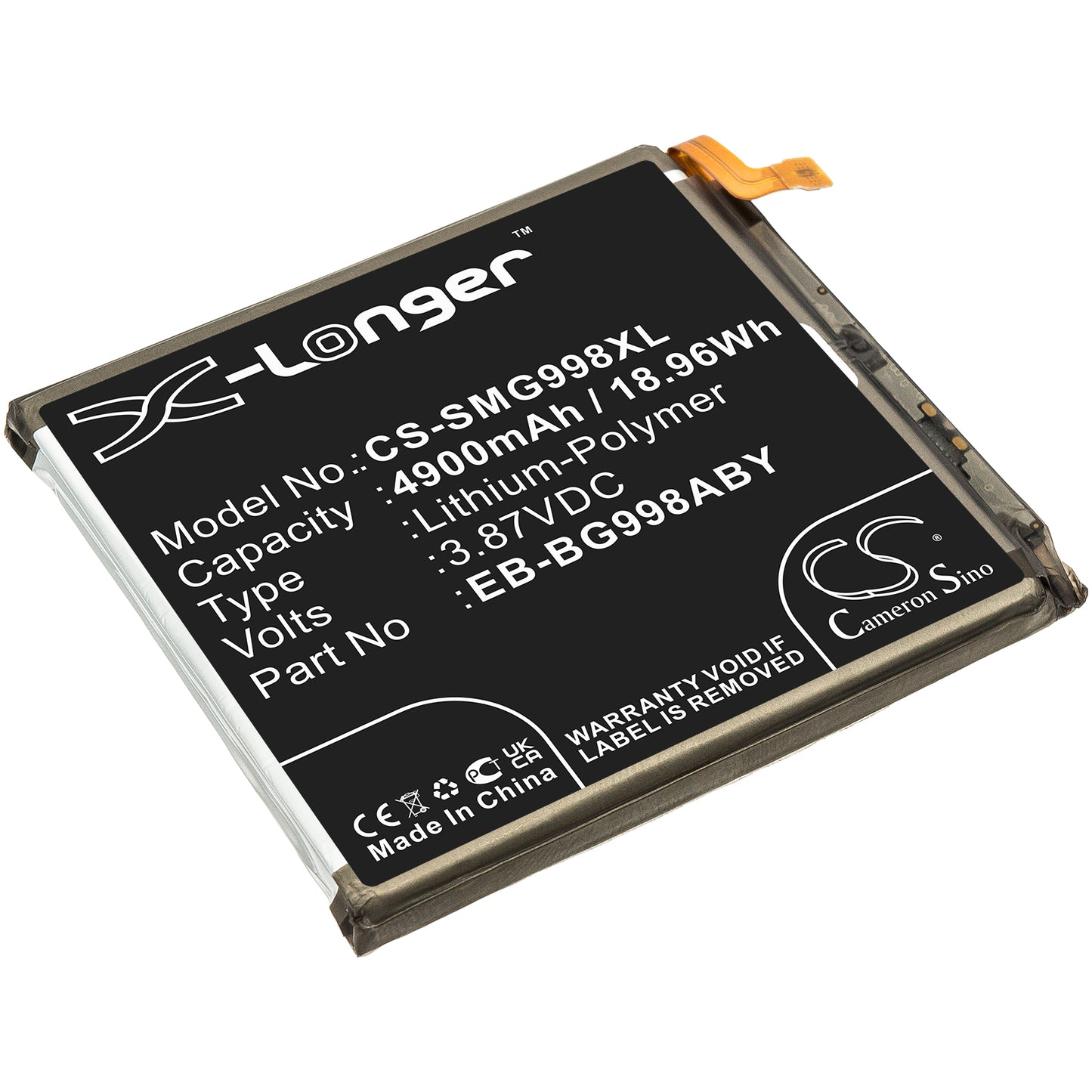 Battery for Samsung SC-52B 4900mAh / 18.96Wh