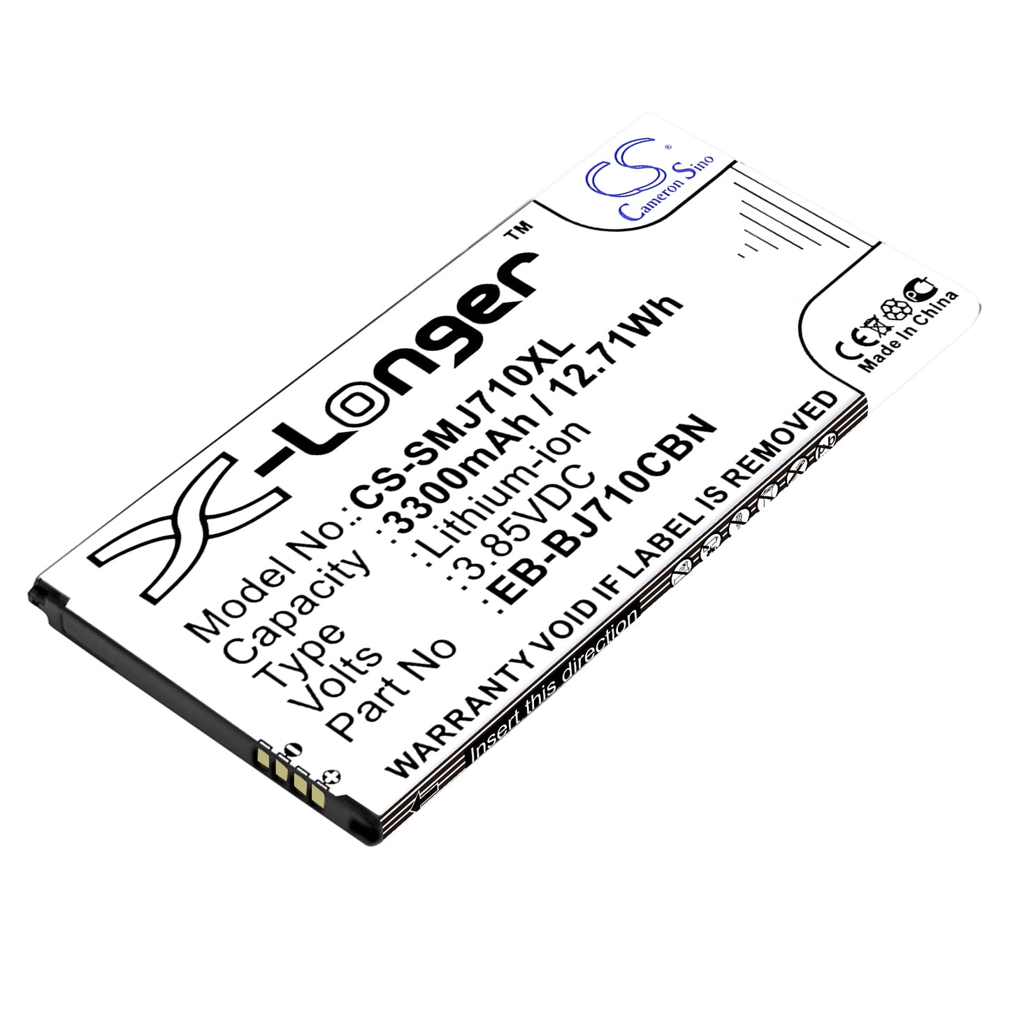 Battery for Samsung Galaxy J7 Nxt 2017 Duos TD-LTE 3300mAh / 12.71Wh