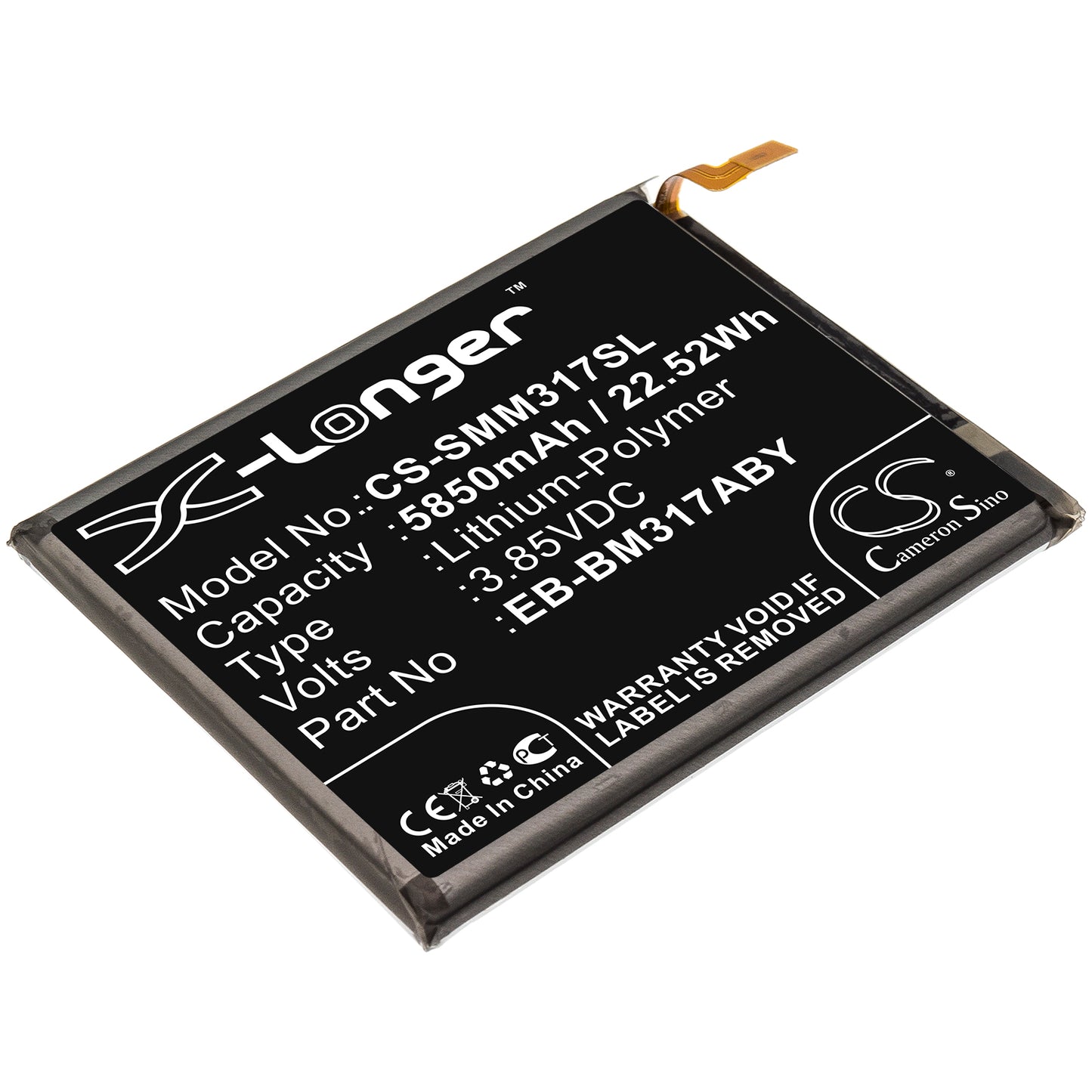 Battery for Samsung Galaxy M31 5850mAh / 22.52Wh