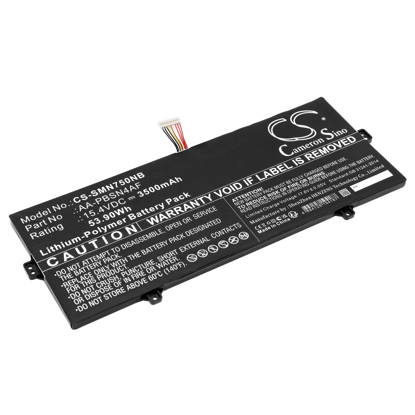 Battery for Samsung NP930SBE 3500mAh / 53.90Wh