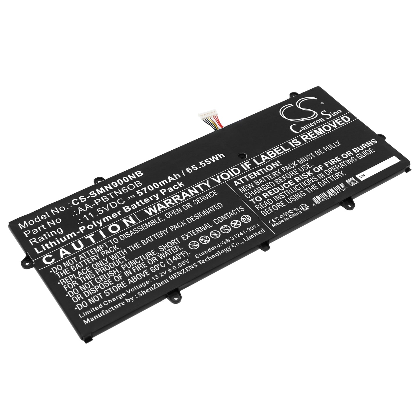 Akku Samsung NT900X5N-L38W 5700mAh / 65.55Wh