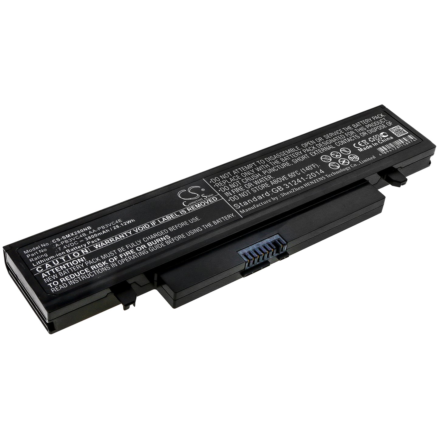 Battery for Samsung NP-X280 3800mAh / 28.12Wh
