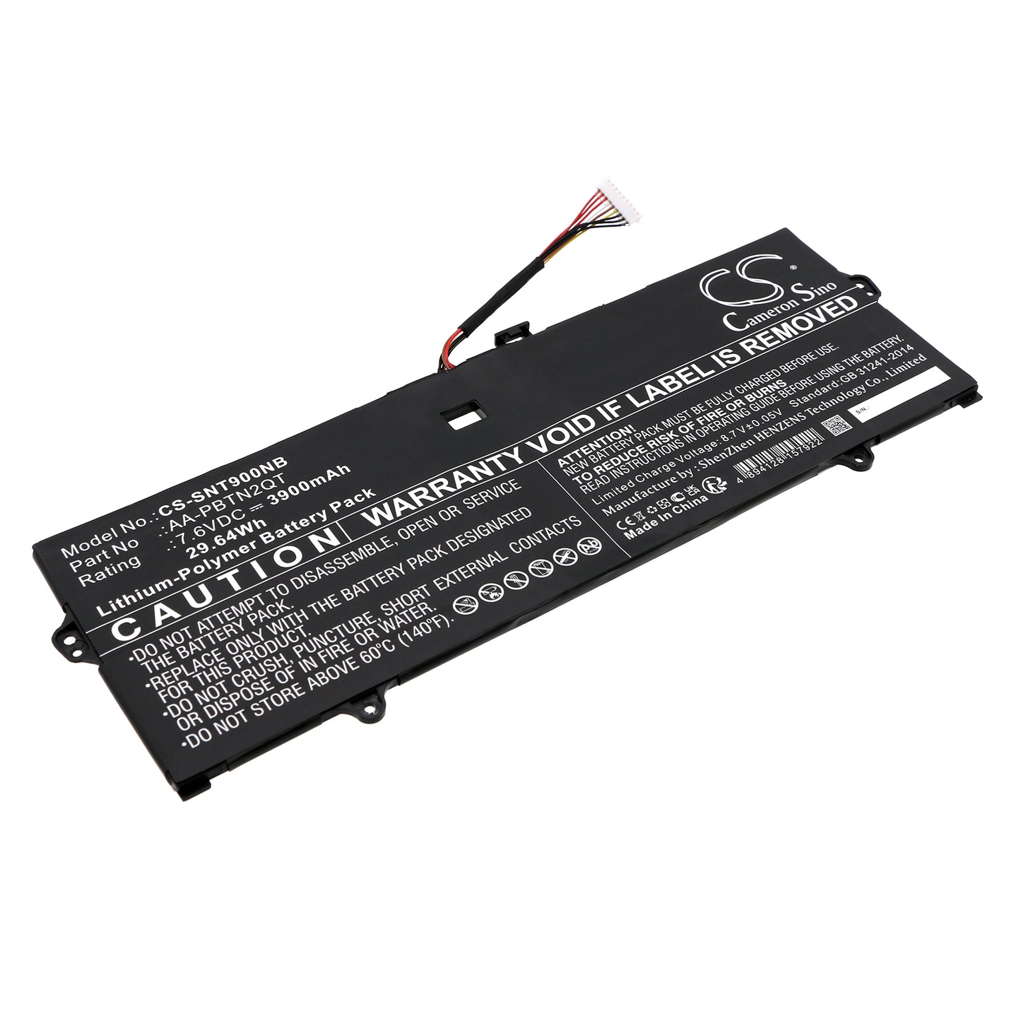Battery for Samsung NT901X5N-L1E/C 3900mAh / 29.64Wh