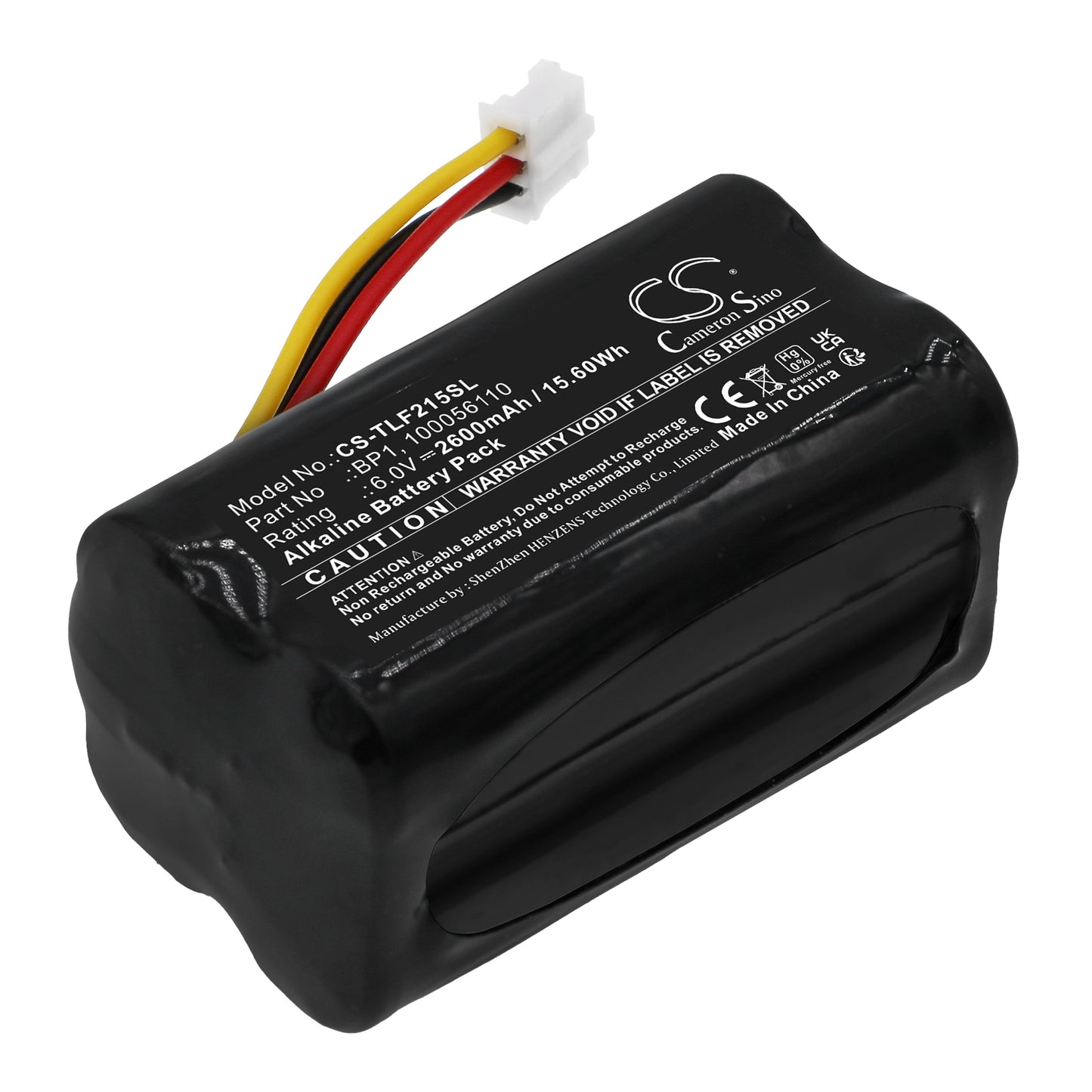Akku Telenot 100056110 2600mAh / 15.60Wh